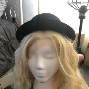 Black bowler hat